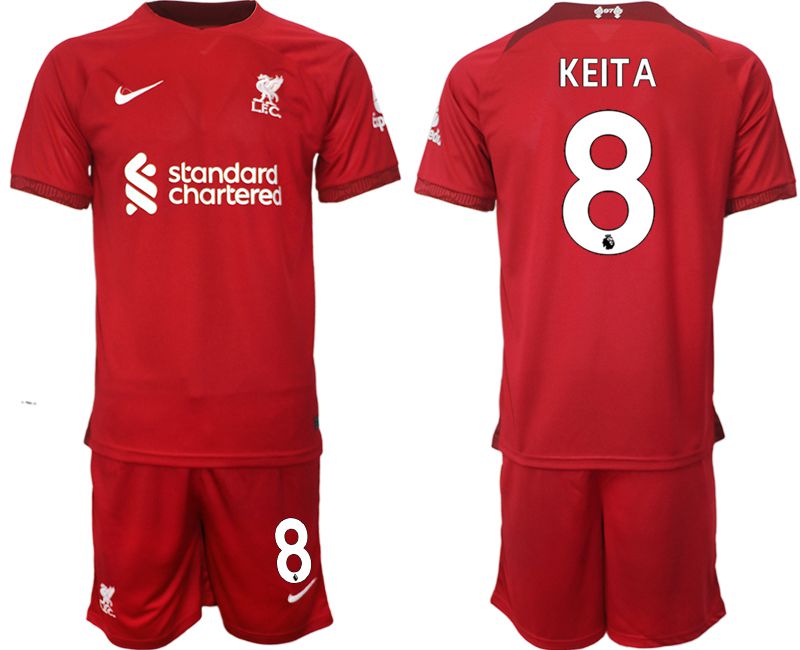 Men 2022-2023 Club Liverpool home red #8 Soccer Jerseys